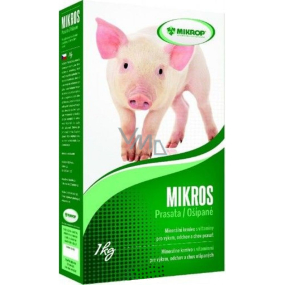 Mikros Pig supplementary mineral feed with vitamins for fattening, breeding and breeding pigs 1 kg