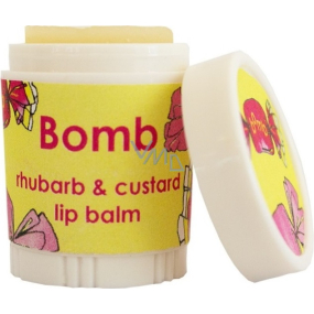 Bomb Cosmetics Rhubarb Pudding - Rhubarb & Custard Lip Balm 4.5 g