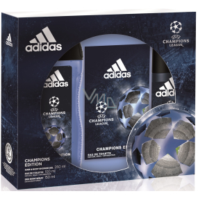 Adidas UEFA Champions League Champions Edition Eau de Toilette for Men 100 ml + deodorant spray 150 ml + shower gel 250 ml, gift set