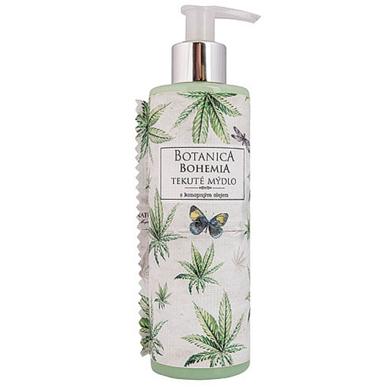 Bohemia Gifts Botanica Hemp Oil Liquid Soap Dispenser 250 ml