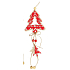 Felt tree red and white for hanging 22 cm