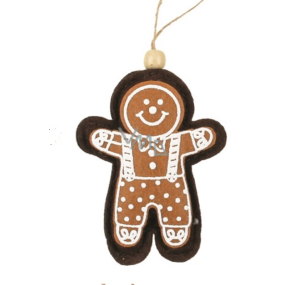 Gingerbread from felt stick figure decoration for hanging 10 cm