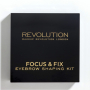 Makeup Revolution Focus & Fix Brow Kit Eyebrow Adjustment Light Medium 5.8 g