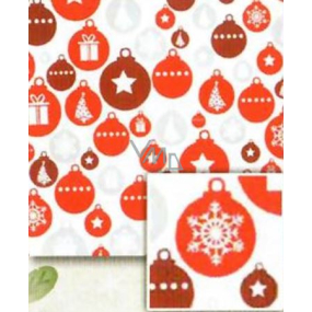 Nekupto Gift wrapping paper 70 x 200 cm Christmas White, red flask 1 roll BVC 2015