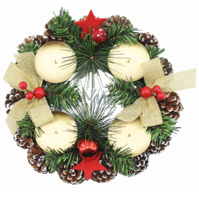 Advent cone wreath with jute ribbon 22 cm