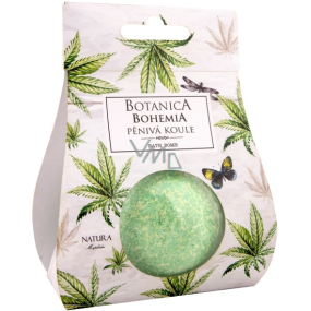 Bohemia Gifts Botanica Hemp oil sparkling foaming ball in a carrier package of 100 g