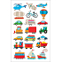 Tattoo decals Vehicles coloured 13 x 8,5 cm