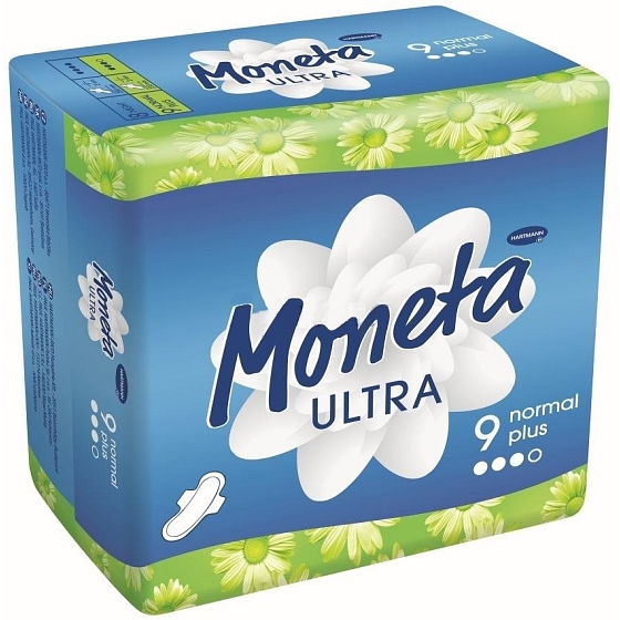 Ria Moneta Ultra Normal Plus intimate pads with wings 9 pieces