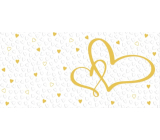 Albi Greeting Card - Money Envelope, Golden Heart 18,8 x 8,8 cm