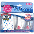 Bo-Po Flower nail polish peel-off white 2,5 ml + nail polish peel-off silver 2,5 ml + nail stickers, cosmetic set