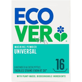 ECOVER Washing Powder Universal ecological washing powder for washing coloured, white and black laundry 16 doses 1,2 kg