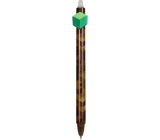 Colorino Rubber pen brown Cube green, blue refill 0,5 mm