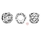Charm Sterling silver 925 Infinite Glow, friendship bracelet bead