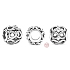 Charm Sterling silver 925 Infinite Glow, friendship bracelet bead