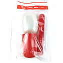 Plastic Nova Toiletry bag set - travel toiletry set cup, toothbrush and soap case 3 pieces, different colours