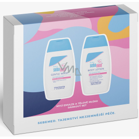 SebaMed Baby Extra Gentle Wash 200 ml + Body Lotion 200 ml, cosmetic set for children