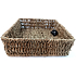 Body Basics Decorative square seaweed basket M 22 x 22 x 7 cm