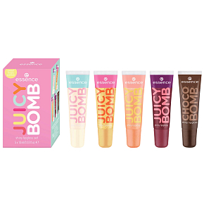 Essence Juicy Bomb Lip Gloss Set Sweet Treats 04, 5 x 10 ml