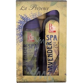 Bohemia Gifts Spa Lavender shower gel 300 ml + oil bath 500 ml, cosmetic set