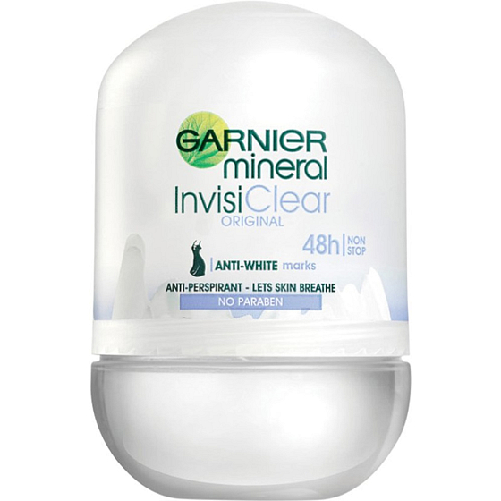 Garnier Mineral InvisiClear Original 48h antiperspirant roll-on for women 50 ml