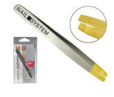 Natalia Angers Straight Gold-Plated Tweezers 510
