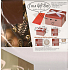 Angel Folding gift box with ribbon brown Christmas flask folding 224 x 224 x 127 mm 1 piece