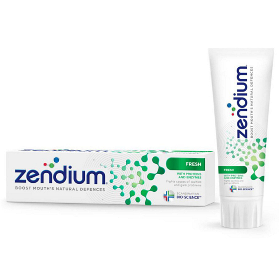 Zendium BioFresh toothpaste with fluorine brings up to 12 hours of fresher breath, fights bad breath 75 ml