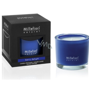 Millefiori Milano Natural Berry Delight - Fruit pleasure Scented candle burns for up to 60 hours 180 g