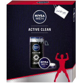 Nivea Men Creme cream 75 ml + Men Active Clean shower gel 250 ml, cosmetic set