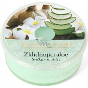 Heart & Home Soothing Aloe Soy Scented Candle in a cup burns up to 12 hours 36g