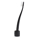 The Natural Family Co. Soft Bio toothbrush and stand Black made of resin and corn starch