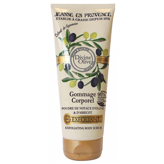 Jeanne en Provence Divine Olive Nourishing Shower Scrub Gel 200 ml