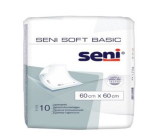 Seni Soft Basic hygienic absorbent pads 2 drops, 60 x 60 cm 10 pieces
