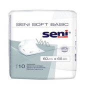 Seni Soft Basic hygienic absorbent pads 2 drops, 60 x 60 cm 10 pieces