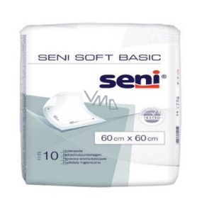 Seni Soft Basic hygienic absorbent pads 2 drops, 60 x 60 cm 10 pieces