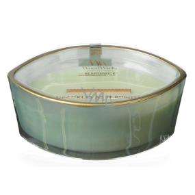 WoodWick Floral Nights Fig Leaf & Tuberose - Fig leaves and tuberose scented candle with wooden wide wick and lid boat 453 g Limited 2019
