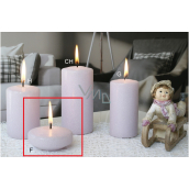 Lima Ice pastel candle purple floating lens 70 x 30 mm 1 piece