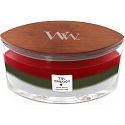 WoodWick Trilogy Winter Garland - Winter garland scented candle with wooden wide wick and boat lid 453 g