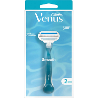 Gillette Venus Smooth Women's Razor + 2 Replacement Blades