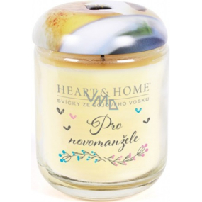 Heart & Home For the newlyweds Soy scented candle medium burns up to 30 hours 110 g