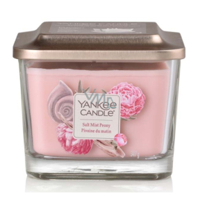 Yankee Candle Salt Mist Peony - Peony with drops of sea water soy scented candle Elevation medium glass 3 wicks 347 g
