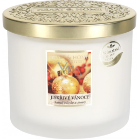 Heart & Home Sparkling Christmas Soy scented candle ellipse 2 wicks burn up to 40 hours 230 g