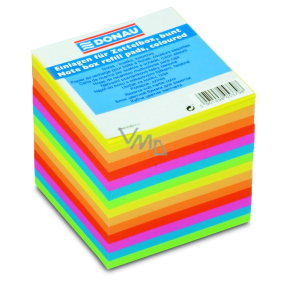 Donau Note paper, glued, mix of neon colours 90 x 90 mm