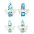 Angel with wooden star for hanging 7,5 cm mix of motifs