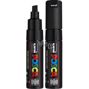 Posca Universal acrylic marker with wide cut tip 8 mm Black PC-8K