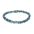 Sapphire facet bracelet elastic natural stone, ball 4 mm / 16 - 17 cm, stone of wisdom, truth and intuition