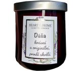 Heart & Home Sweet cherry soy scented candle with the name Dasha 110 g