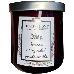Heart & Home Sweet cherry soy scented candle with the name Dasha 110 g