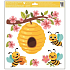 Window film bees with hive 30 x 33,5 cm