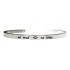 Stainless steel bracelet silver with engraving No mud, no lotus, open cuff, 4 mm